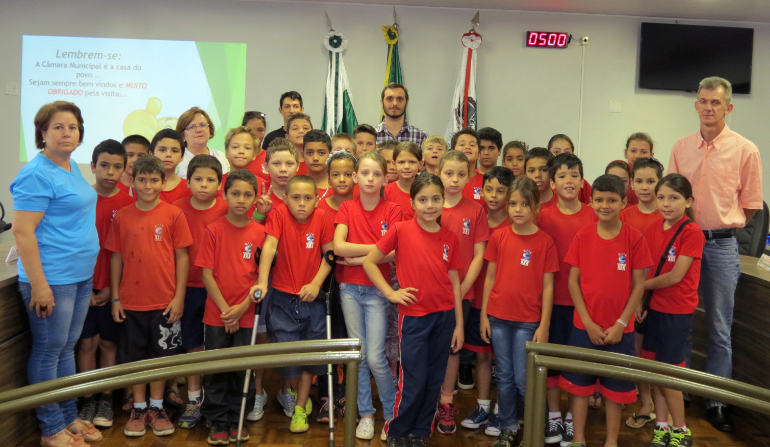 Estudantes da Escola Waldomiro Liessen conhecem a Câmara de Marechal Rondon