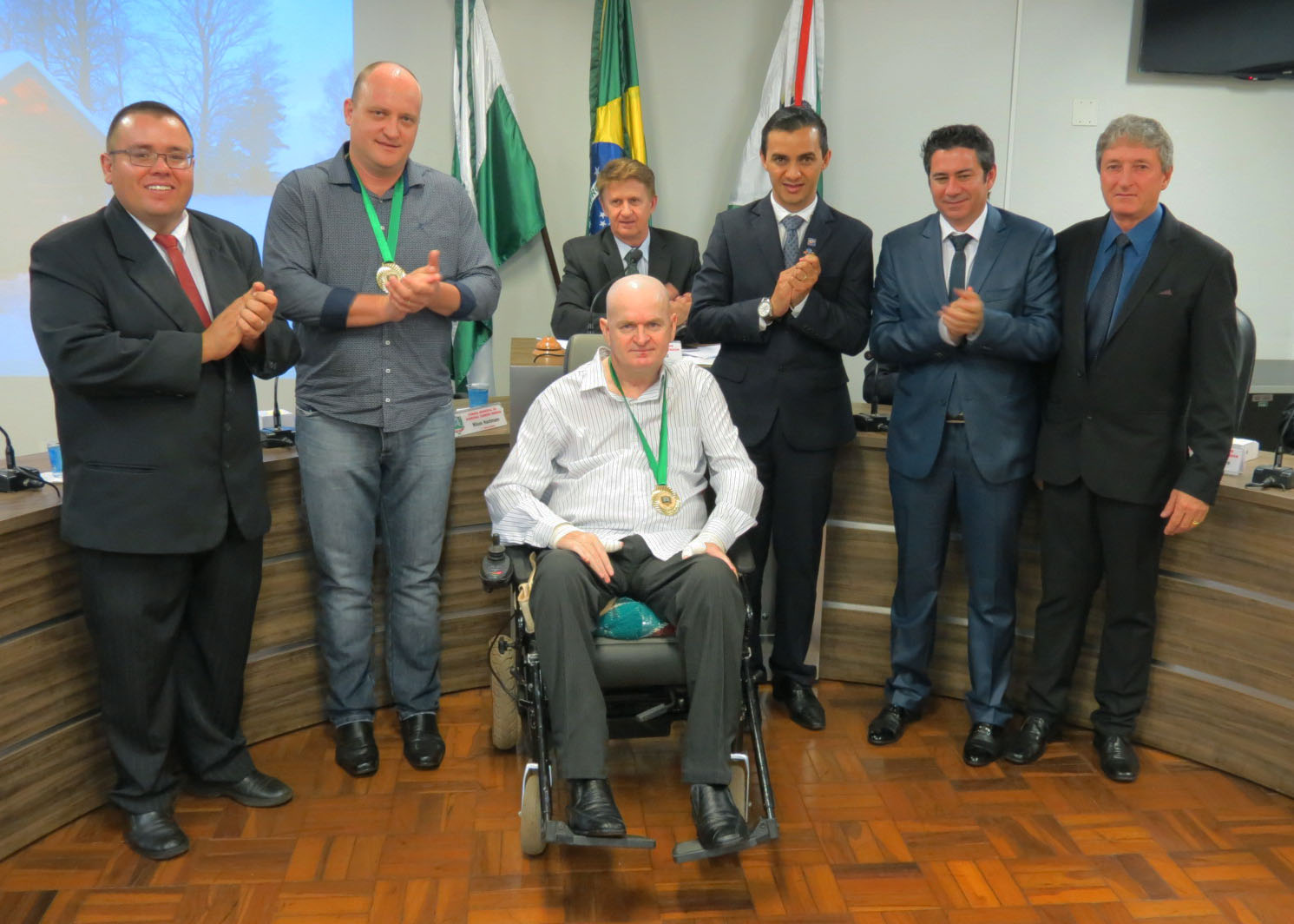 Felício Warken e Renato Rohsler são homenageados pela Câmara