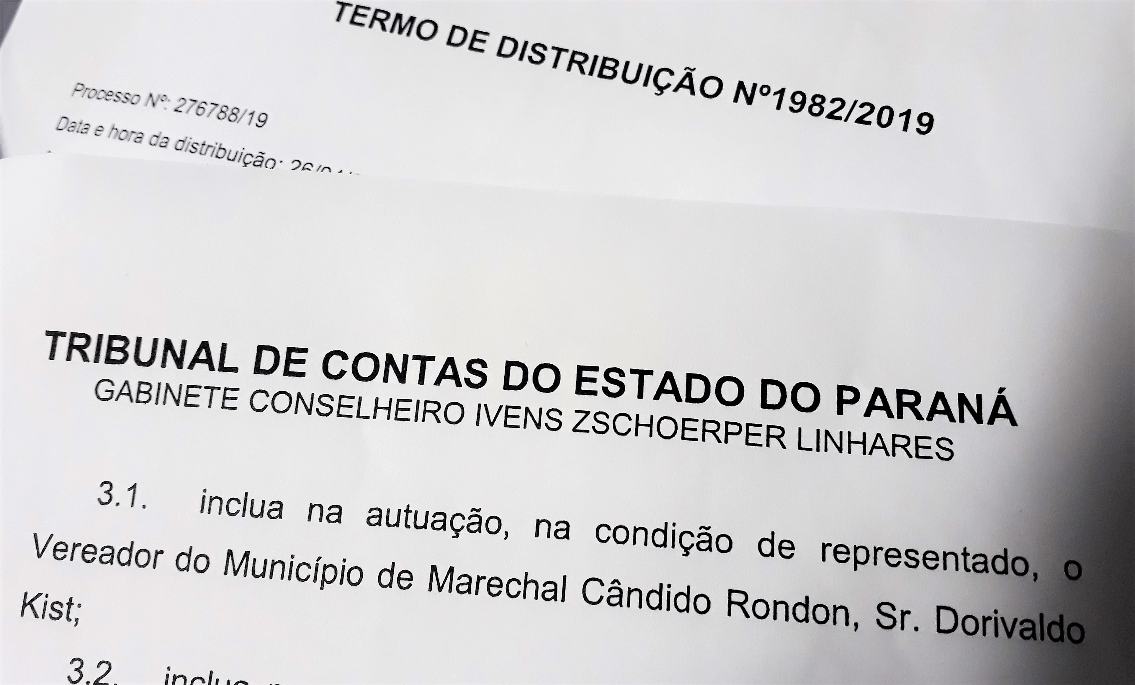 Tribunal de Contas do Paraná recebe representação contra vereador Neco